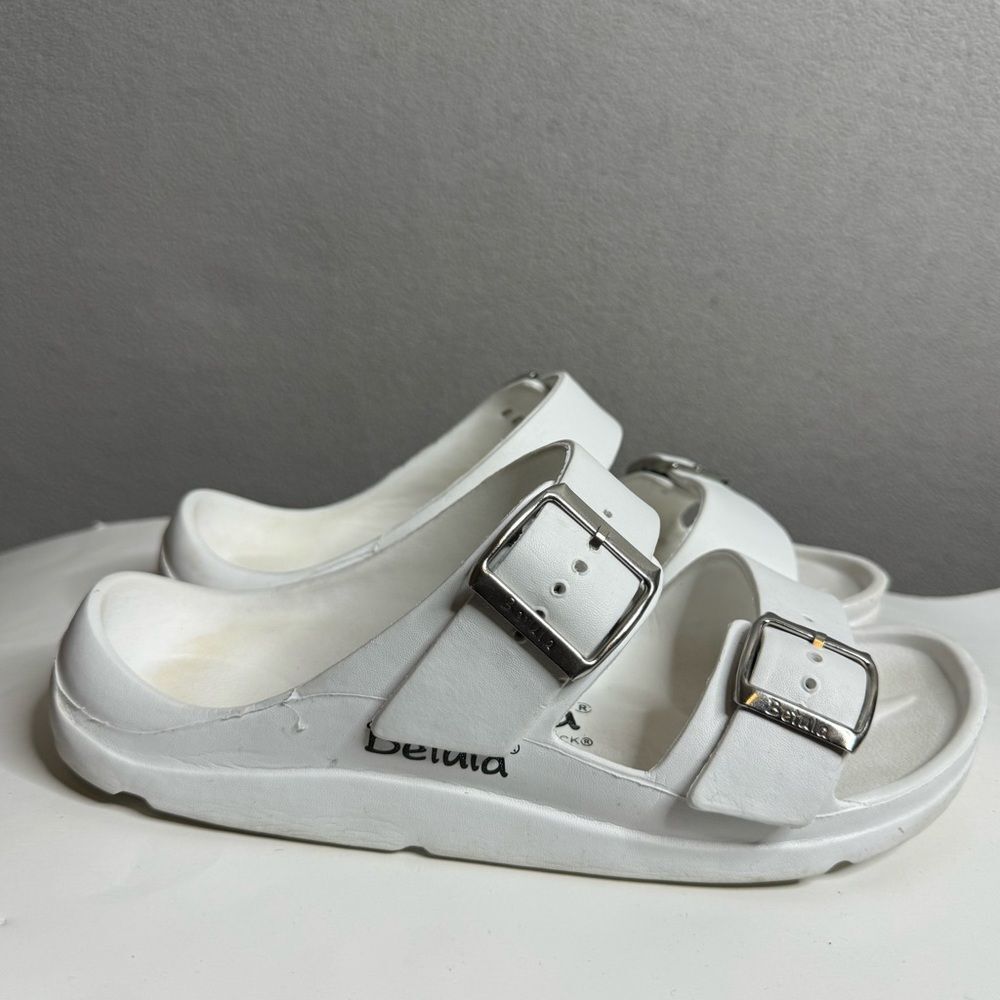 Birkenstock Betula White Foamy Rubber Sandals  Size 5